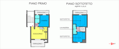 Appartamento su due livelli in vendita a vimercate