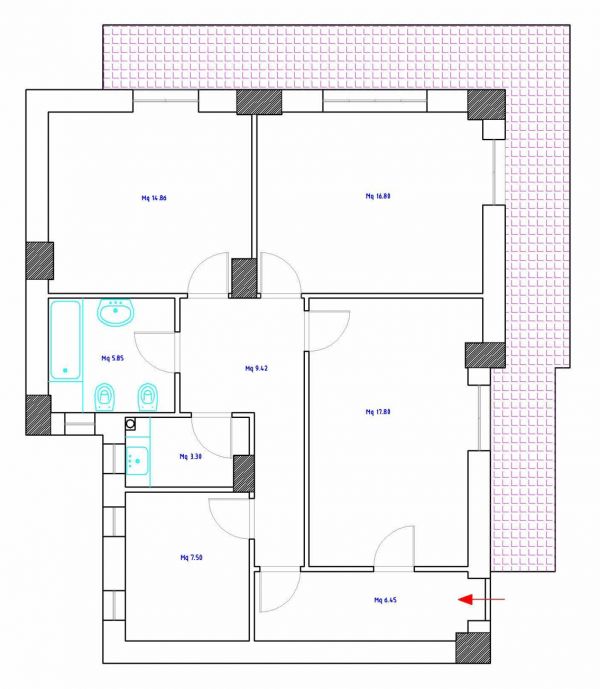 Appartamento acireale centro 3 vani