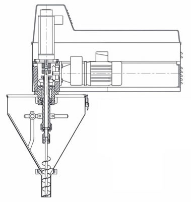 Dosatore a coclea per polveri