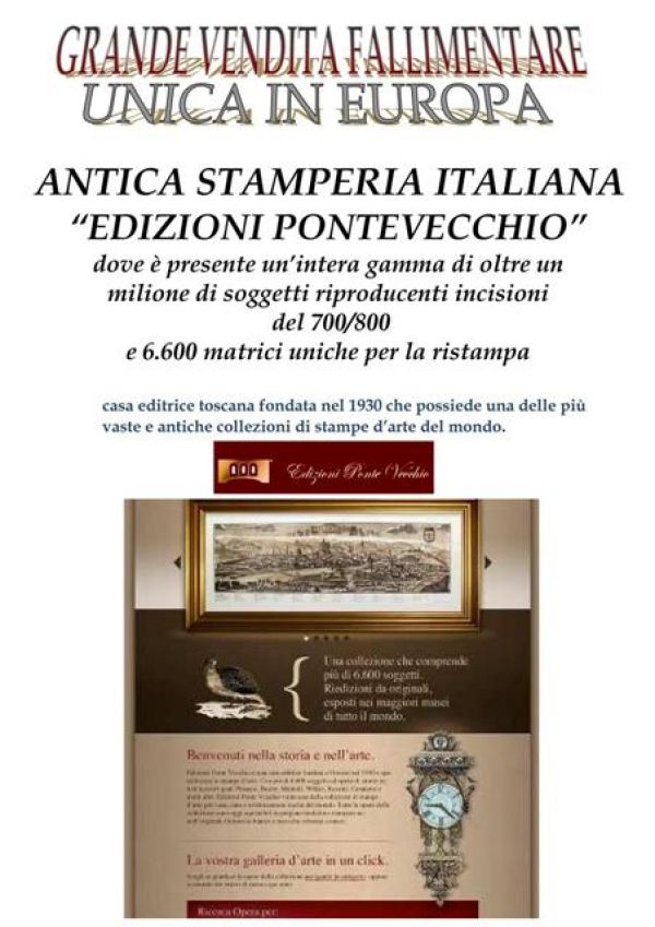 Vendo stock stampe d'arte edizione ponte vecchio