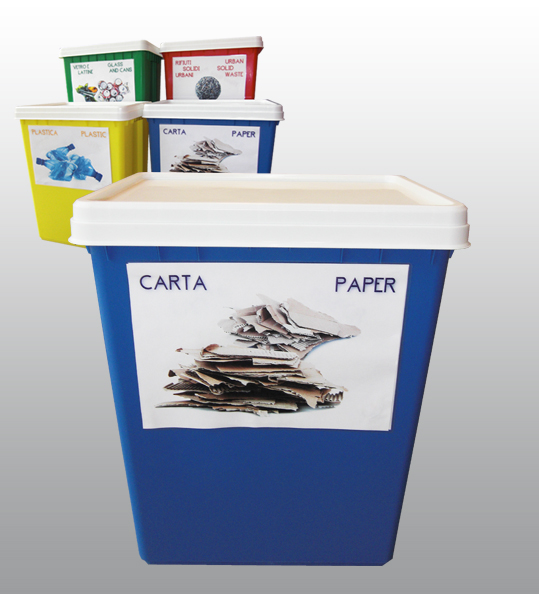 ISOLA ECOLOGICA, kit per la raccolta differenziata 