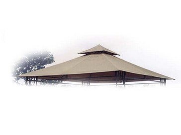TETTO PER GAZEBO FERRO 3 X 3 METRI CON FIORIERA - 05872