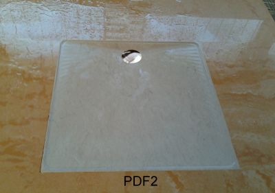 PIATTO DOCCIA MODERNO A FILO PAVIMENTO IN MARMO O PIETRA 80 X 80