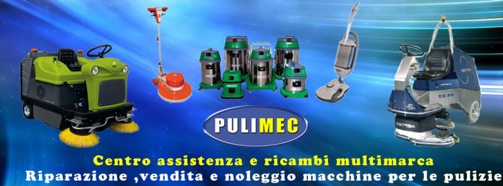 Noleggio, riparazione, vendita macchine per pulizia 