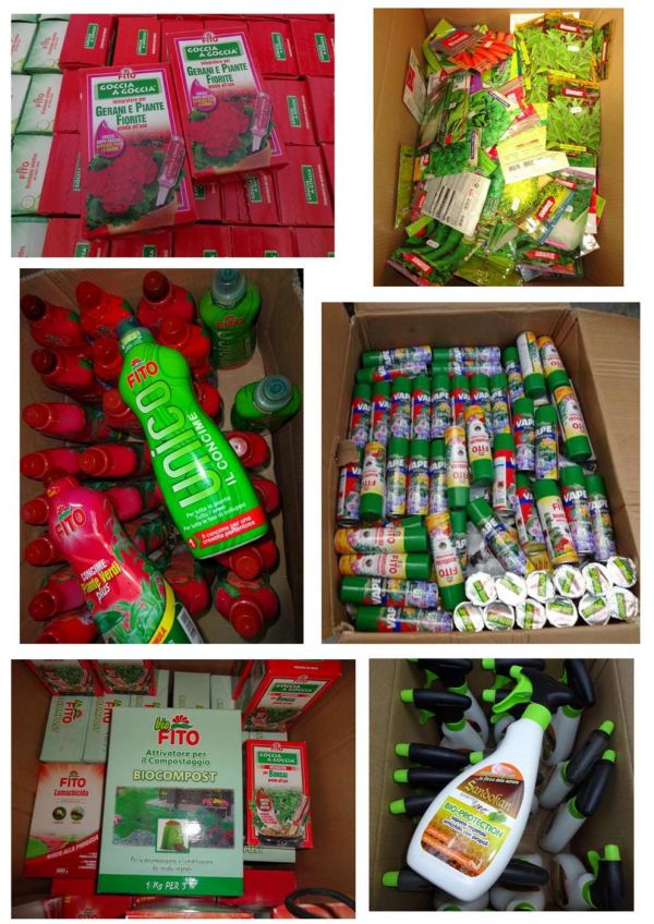 Stock concimi fito, semi e prodotti giardinaggio