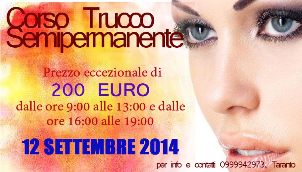 Corso trucco semipermanente
