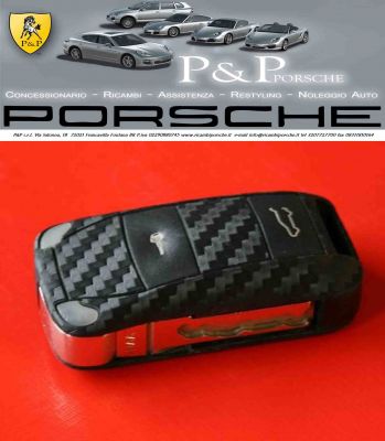rivestimento in plastica in ottica di carbonio chiavi Porsche Cayenne