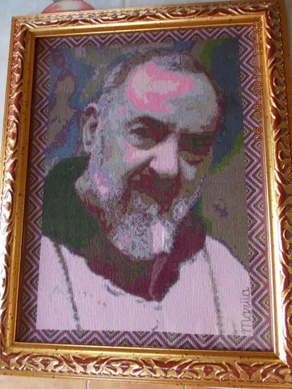 San Padre Pio (Quadro a punto croce)