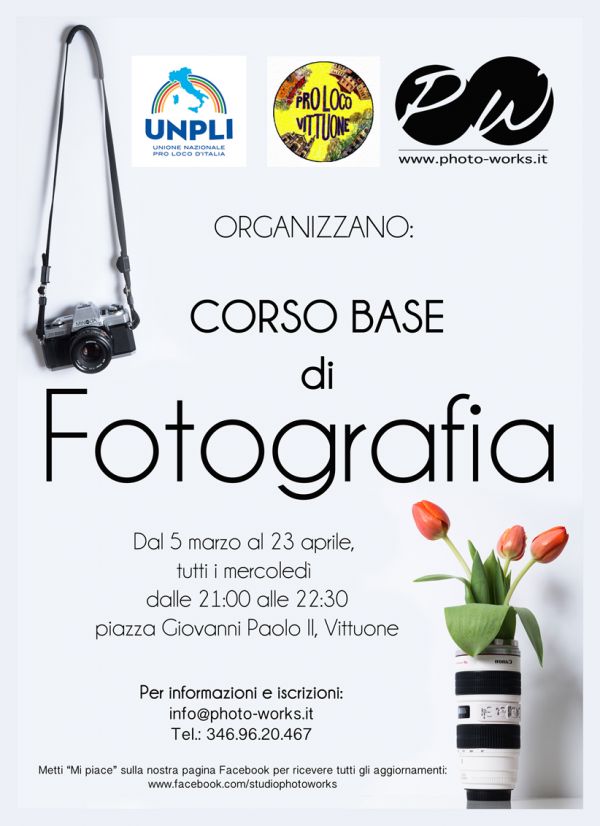 Corso Base di Fotografia a Vittuone
