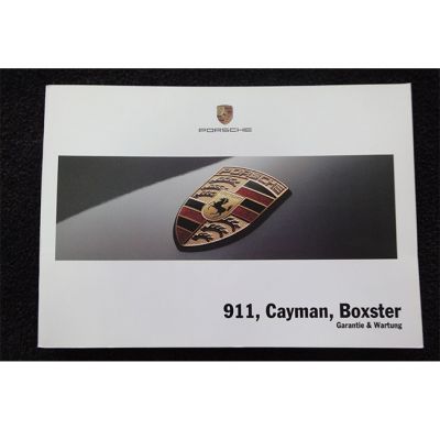 Libretto service manutenzione Porsche 911 Cayman Boxster tedesco