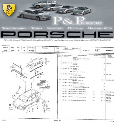 RICAMBI PORSCHE CAYENNE 955 DAL 2003 AL 2006