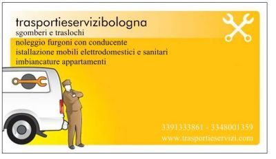 Sgomberi,traslochi,noleggio furgoni,istallazioni,imbiancature 3391333861