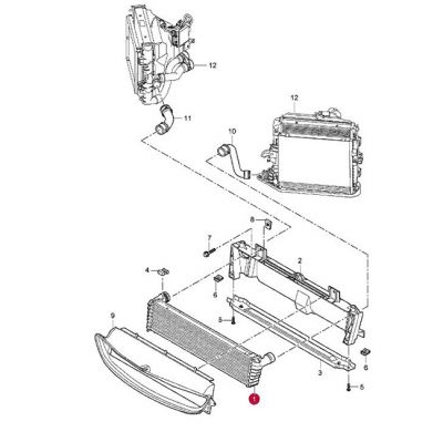 RADIATORE CENTRO PORSCHE  BOXSTER 987