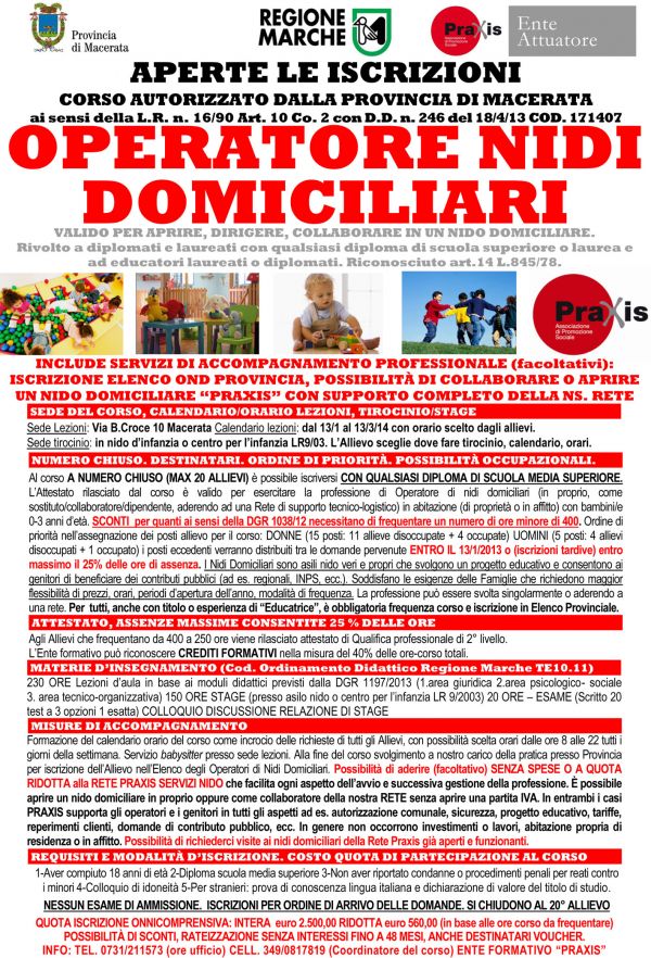 Corso Nidi Domiciliari + Supporto