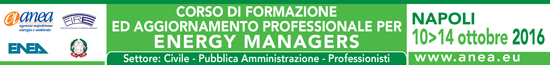 Corso di formazione e aggiornamento professionale per Energy Managers