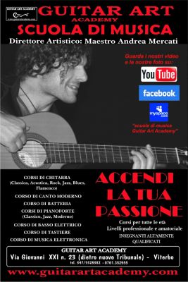 corsi di chitarra Viterbo Scuola di Musica GUITAR ART ACADEMY