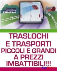 DITTA IN ROMA CON ESPERIENZA E SERIETA' ESEGUE TRASLOCHI E SGOMBERI A PREZZI INIMITABILI 7 GG SU 7