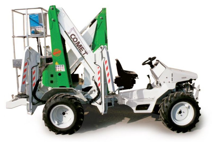 Piattaforma aerea 12 metri su trattore 4x4