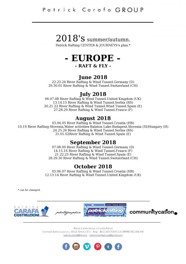 Rafting & Windtunnel.Europa.2018.