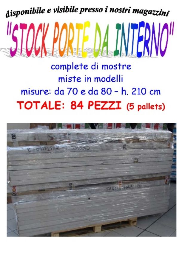 Stock porte da interno 84 pezzi