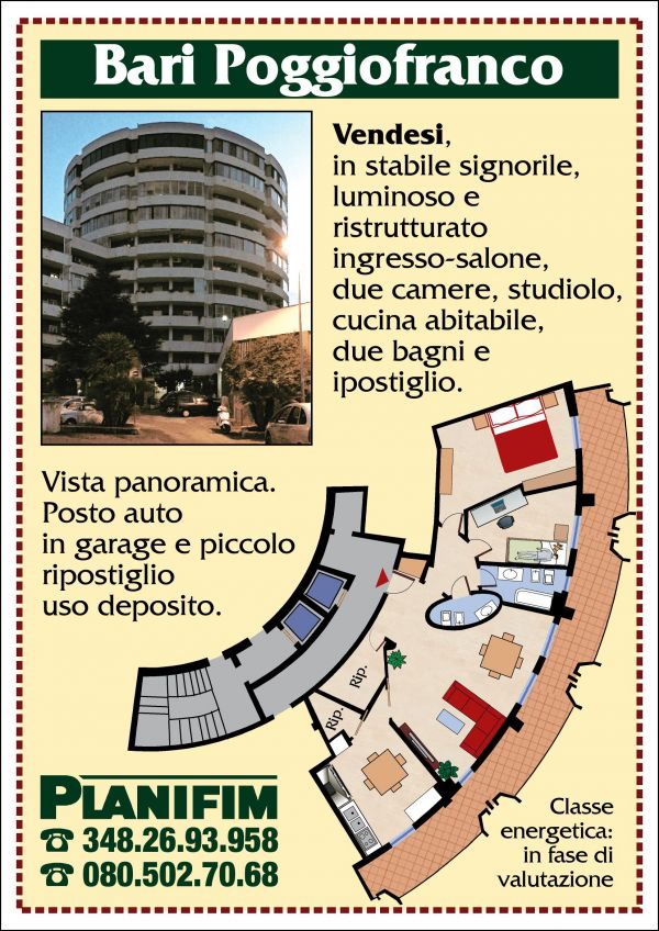 Rifinito 3 vani piano alto poggiofranco