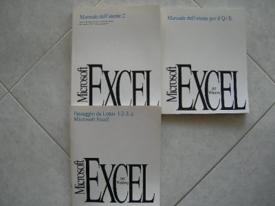 Tre Manuali Excel per imparare il foglio elettronico