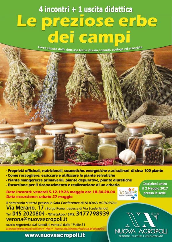 Le Preziose Erbe dei Campi: Quattro incontri e un�uscita