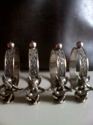 porta tovaglioli in argento