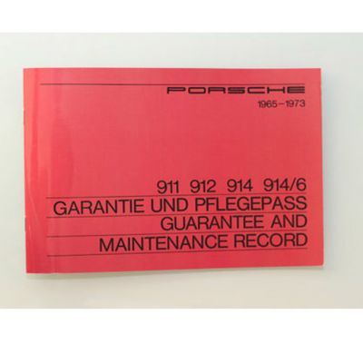 Libretto service tedesco Porsche 911 912 914