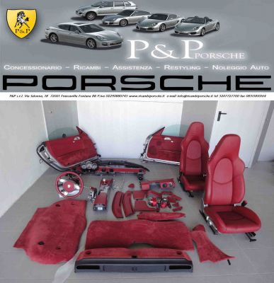 tappezzeria completa  Porsche Boxster Cayman 987 rossa 